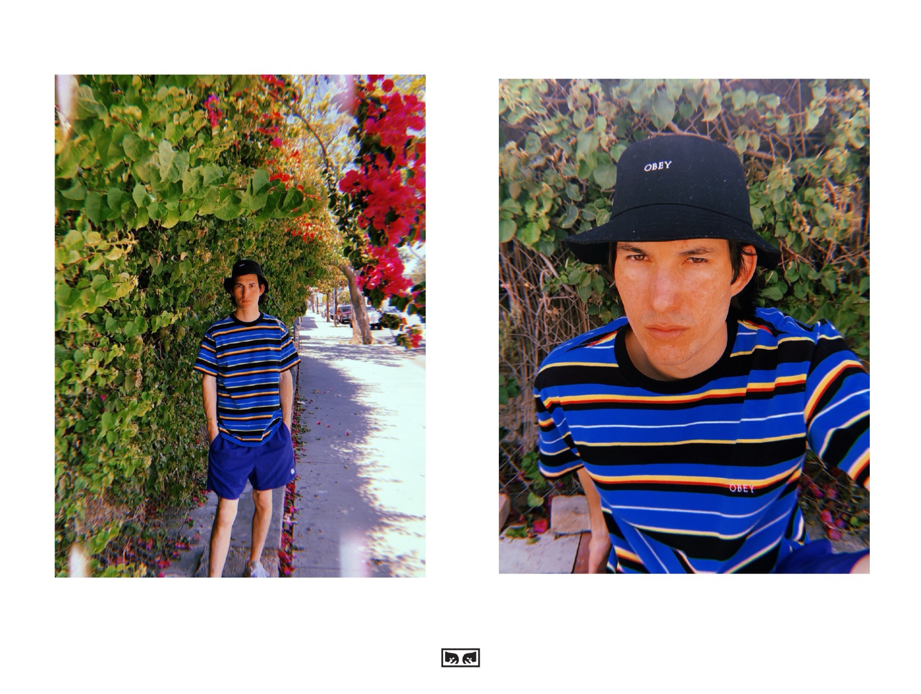 OBEY lookbook floral editorial spread