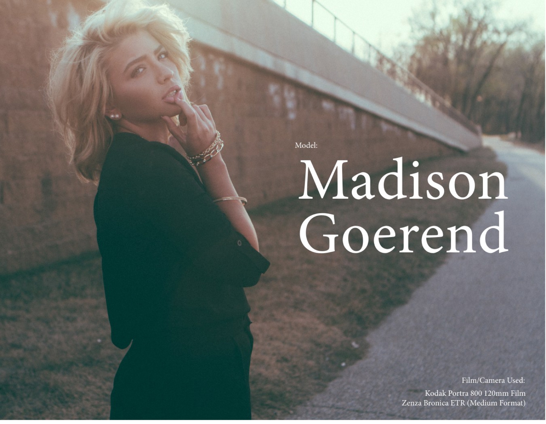 Outdoor portrait editorial cover