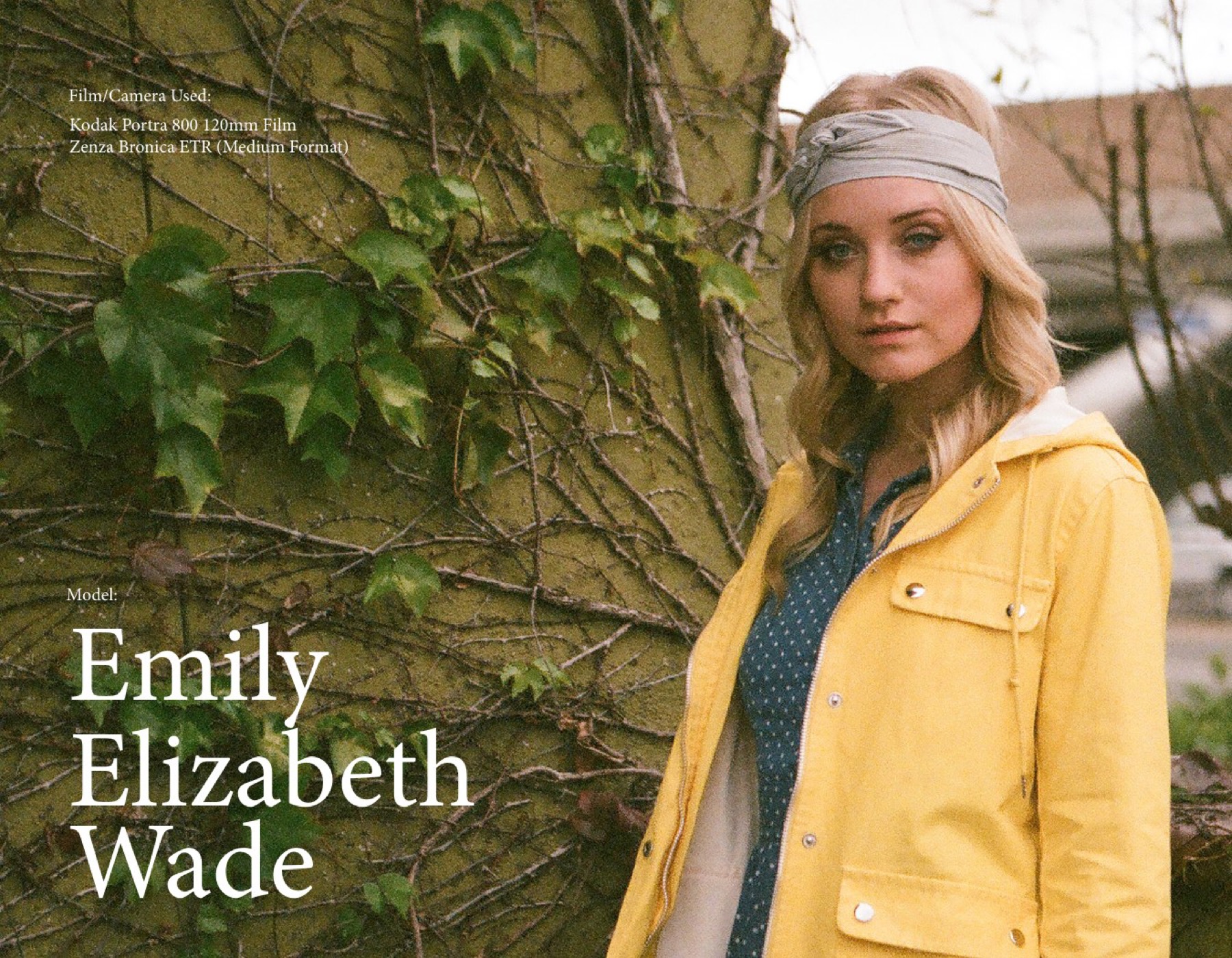 Fashion portrait editorial cover