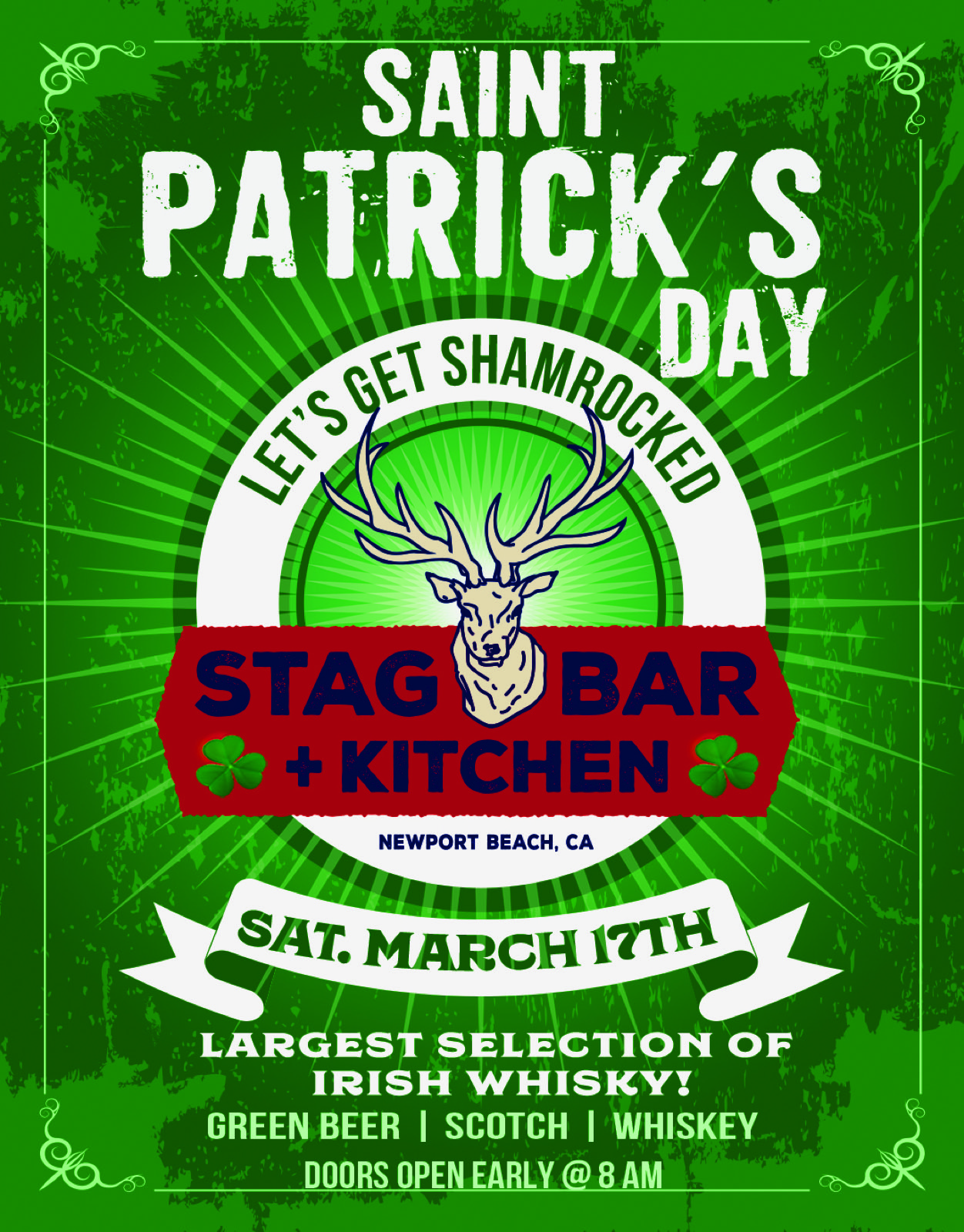 Stag Bar Saint Patrick's Day social campaign